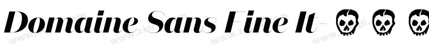 Domaine Sans Fine It字体转换